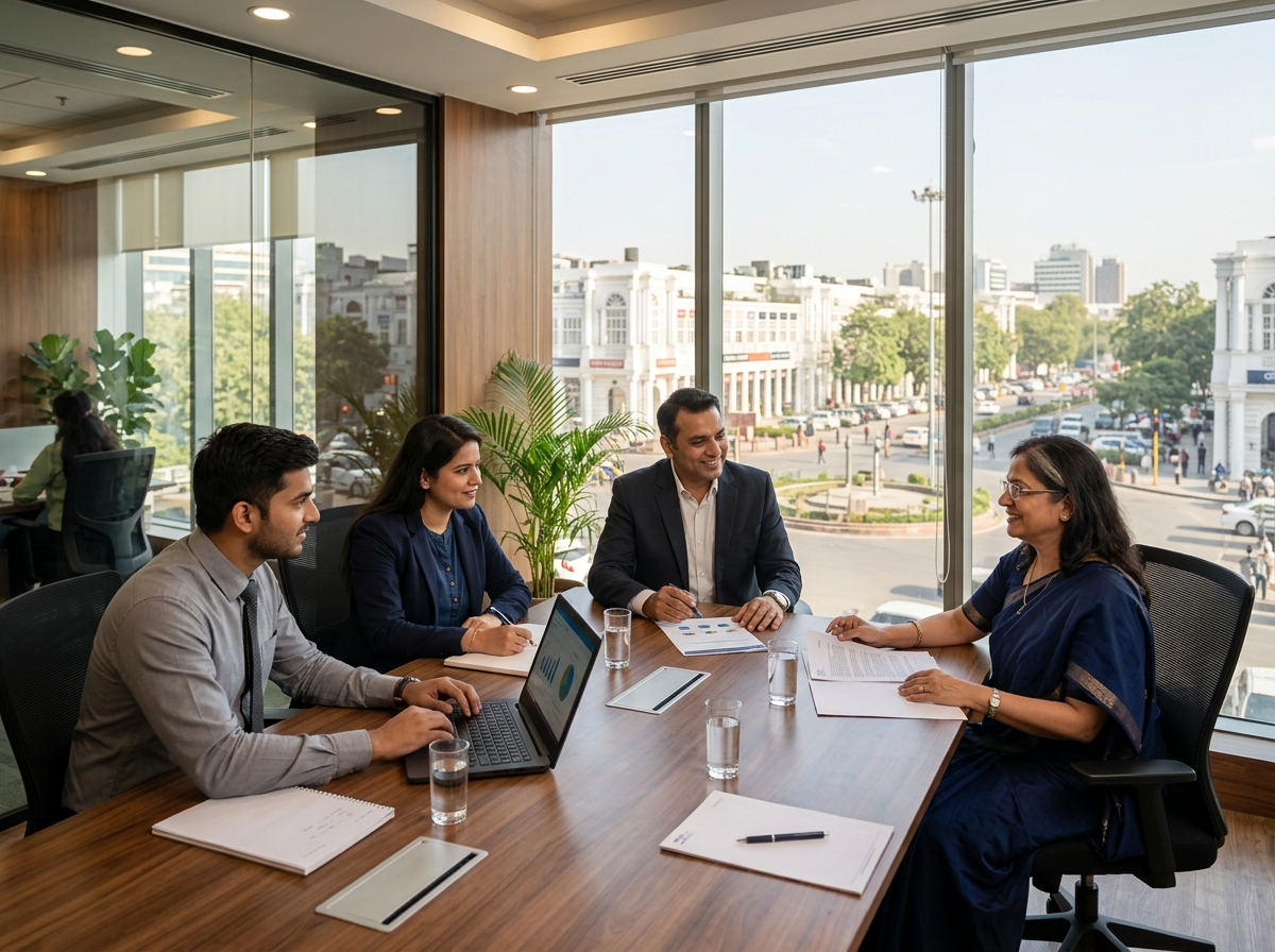 Gamp Finserv advisory team meeting a client