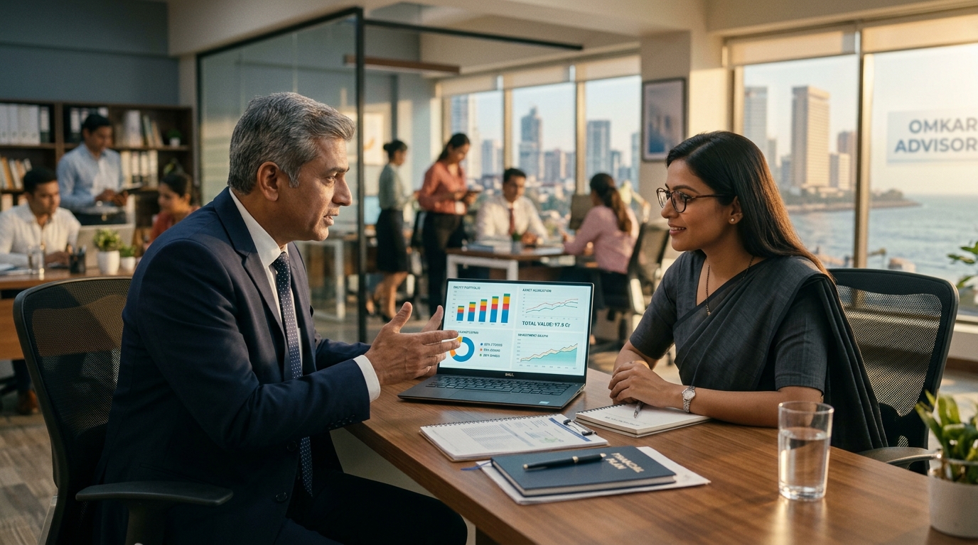 Advisor consulting a client